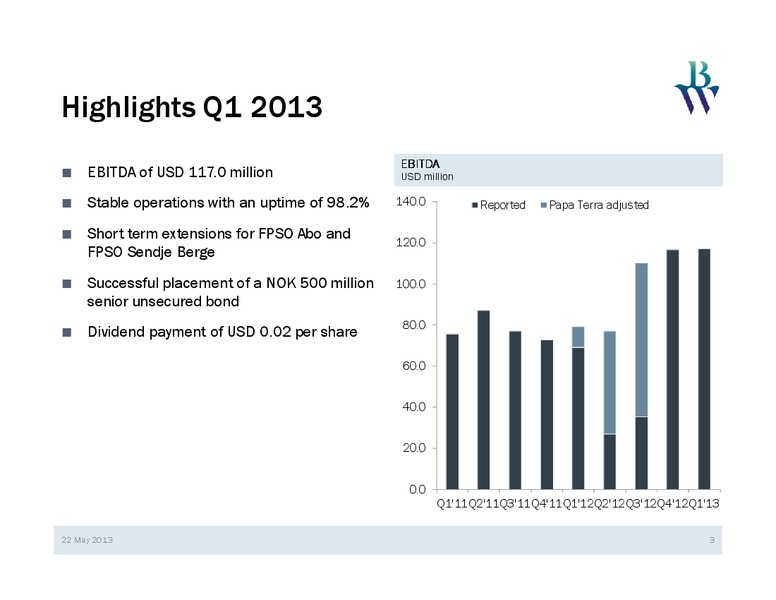 Q1 2013 EARNINGS CALL – Bw Offshore – slide 2