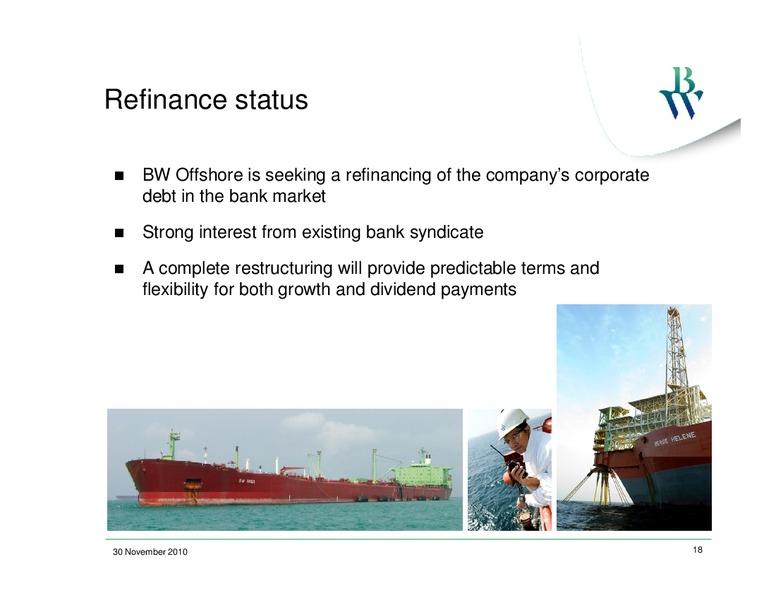 Q3 2010 CONFERENCE CALL – Bw Offshore – slide 17