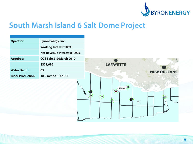 Morgans Emerging Companies Conference Presentation – Byron Energy Pty Ltd – slide 9