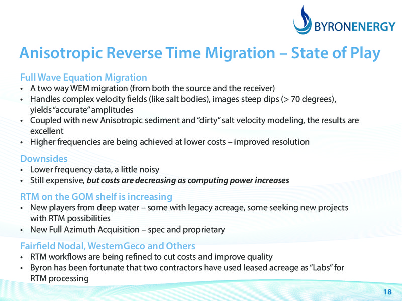 Morgans Emerging Companies Conference Presentation – Byron Energy Pty Ltd – slide 18