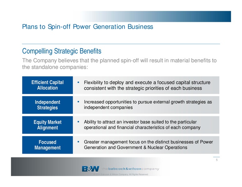 COMPANY OVERVIEW – The Babcock & Wilcox Company – slide 4