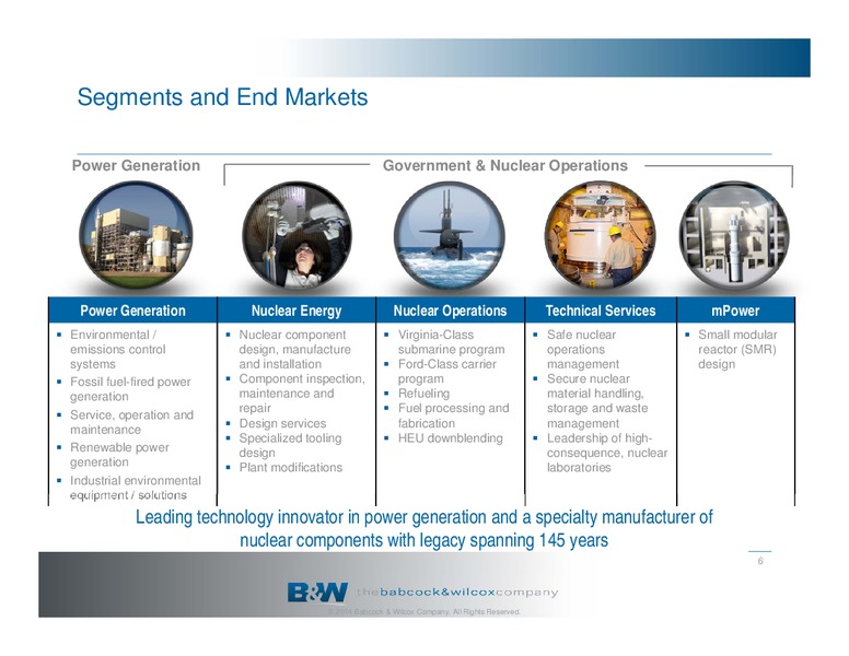 COMPANY OVERVIEW – The Babcock & Wilcox Company – slide 5