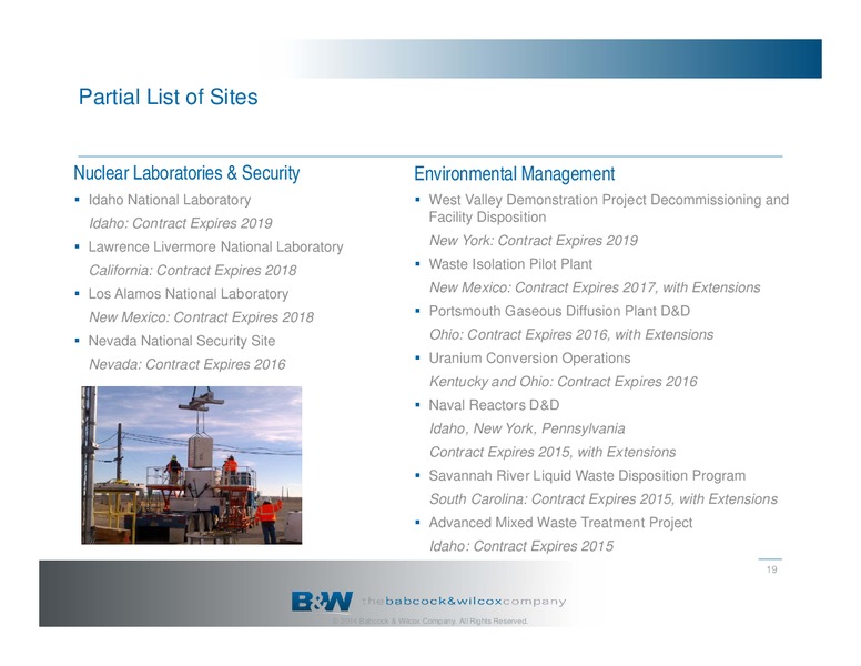 COMPANY OVERVIEW – The Babcock & Wilcox Company – slide 18