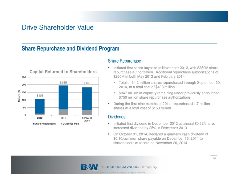 COMPANY OVERVIEW – The Babcock & Wilcox Company – slide 23