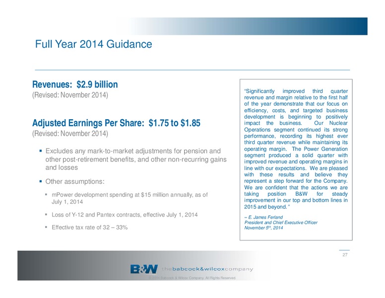 COMPANY OVERVIEW – The Babcock & Wilcox Company – slide 26