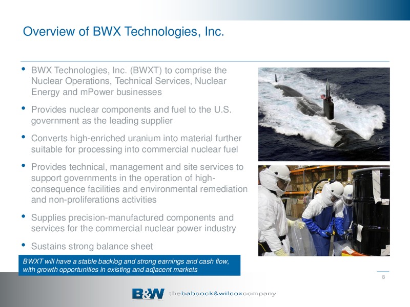 INVESTOR PRESENTATION – The Babcock & Wilcox Company – slide 7