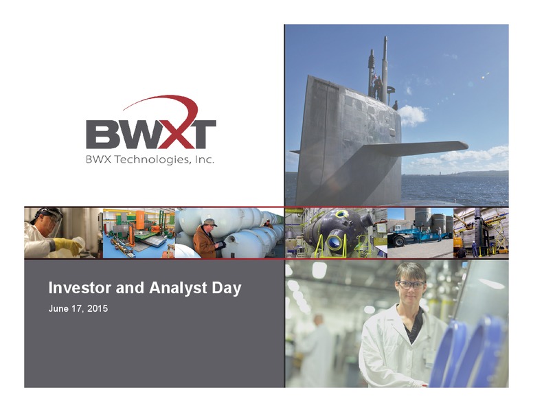 JUNE 2015 INVESTOR PRESENTATION – Babcock & Wilcox Company – slide 1