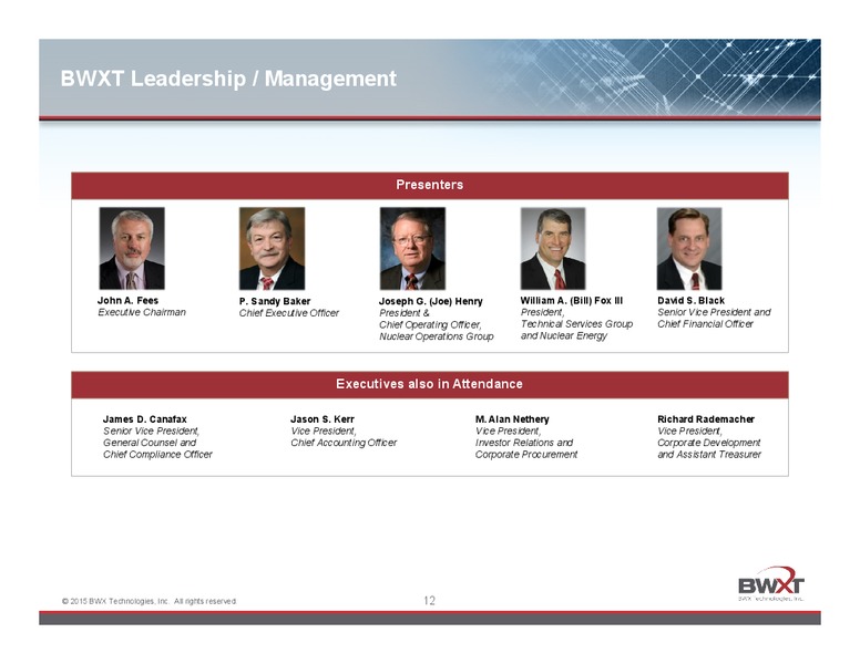 JUNE 2015 INVESTOR PRESENTATION – Babcock & Wilcox Company – slide 11