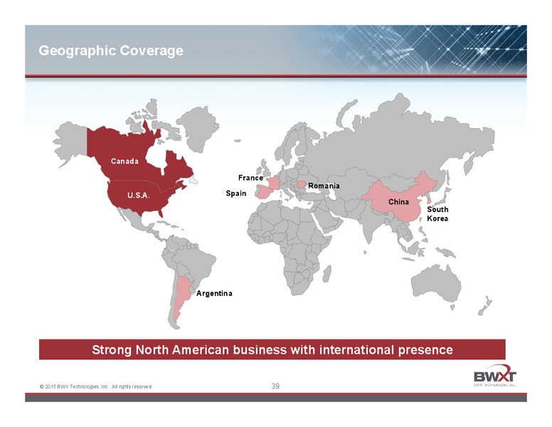 JUNE 2015 INVESTOR PRESENTATION – Babcock & Wilcox Company – slide 38