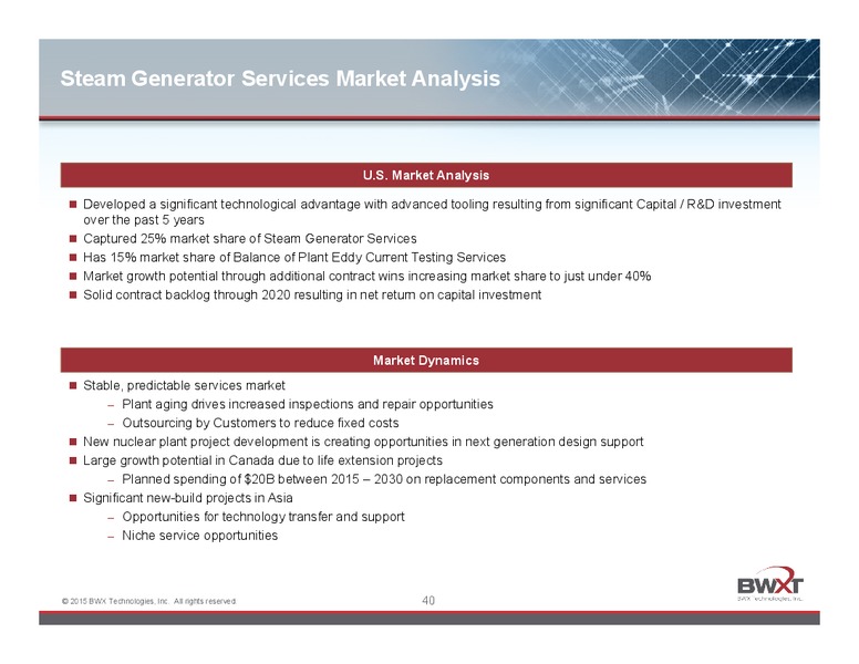 JUNE 2015 INVESTOR PRESENTATION – Babcock & Wilcox Company – slide 39