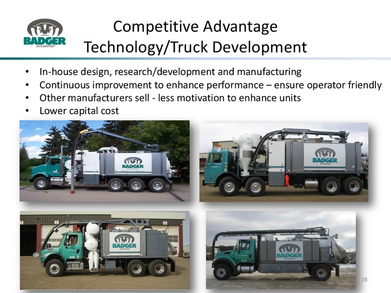 May 2015 Corporate Presentation – Badger Daylighting Ltd. – slide 27
