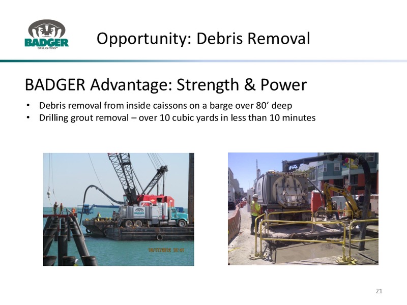 August 2015 Investor Presentation – Badger Daylighting Ltd. – slide 20