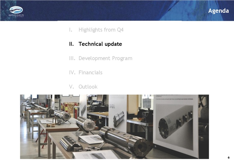 Q4 2013 EARNINGS CALL – Badger Explorer – slide 6