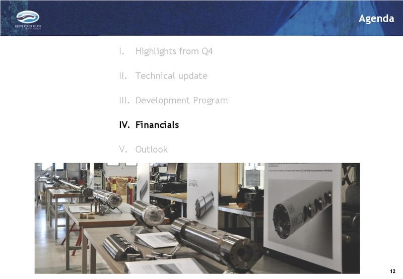 Q4 2013 RESULTS – Badger Explorer – slide 12