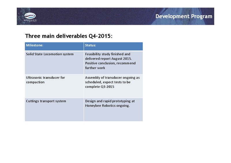 August 2015 Investor Presentation – Badger Explorer – slide 3