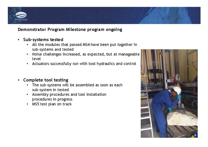 Q2 AND H1 2014 EARNINGS CALL – Badger Explorer – slide 9