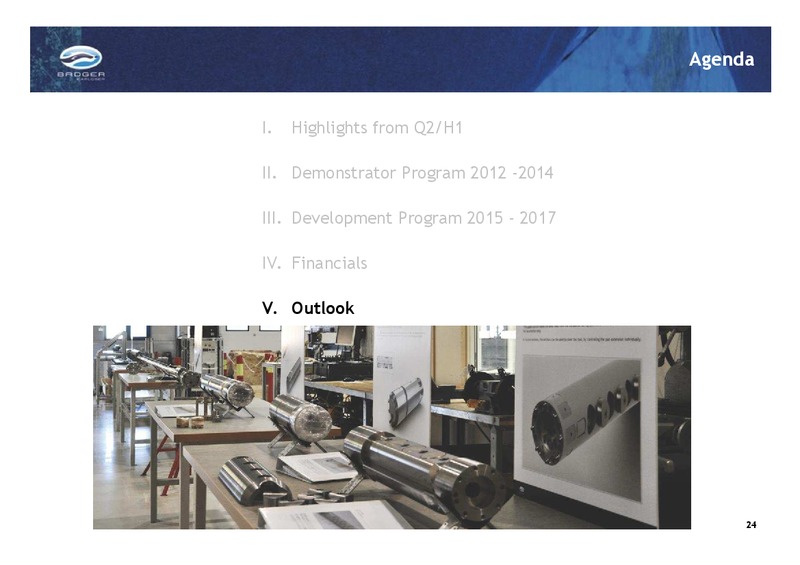 Q2 2014 RESULTS – Badger Explorer – slide 24