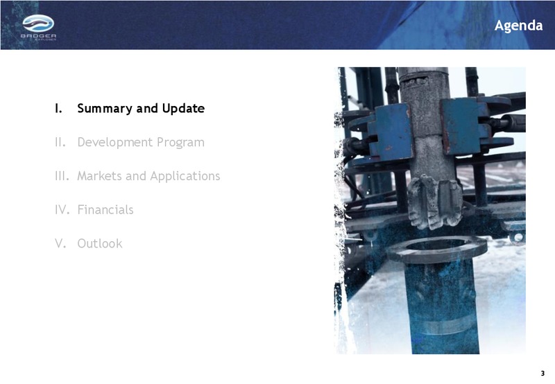 Q2 2012 RESULTS – Badger Explorer – slide 3