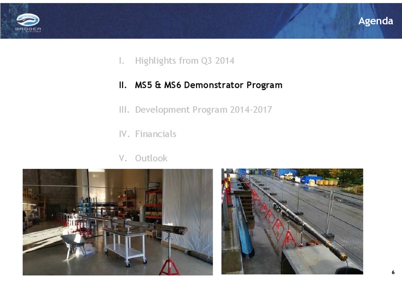 Q3 2014 Investor Presentation – Badger Explorer – slide 5