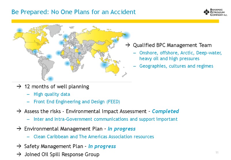 February 2013 Investor Presentation – Bahamas Petroleum – slide 12