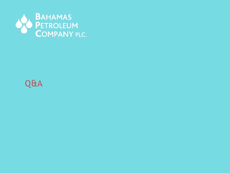 September 2015 Corporate Update – Bahamas Petroleum – slide 18