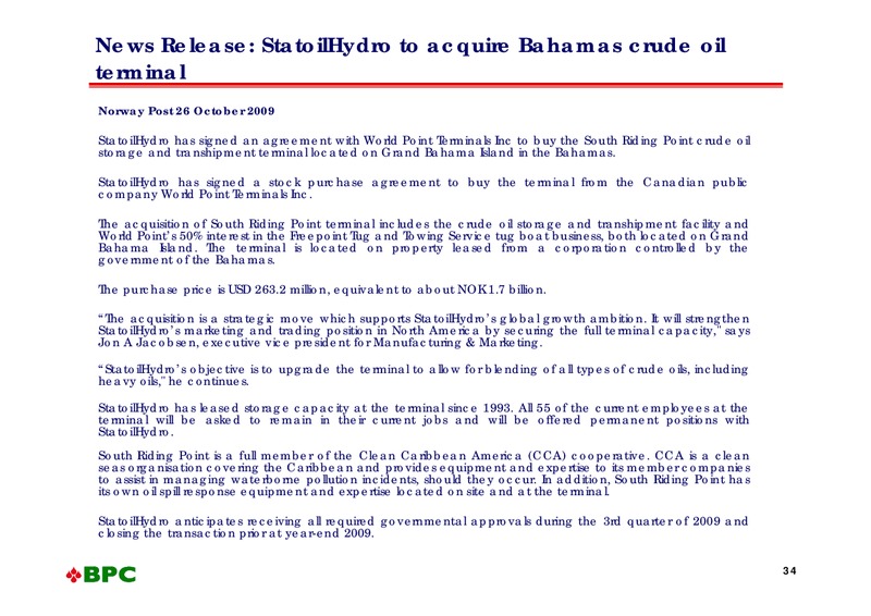 Oil Barrel Conference – Bahamas Petroleum – slide 33