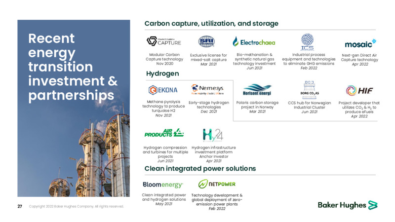 May 2022 Investor Overview – Baker Hughes Company – slide 26
