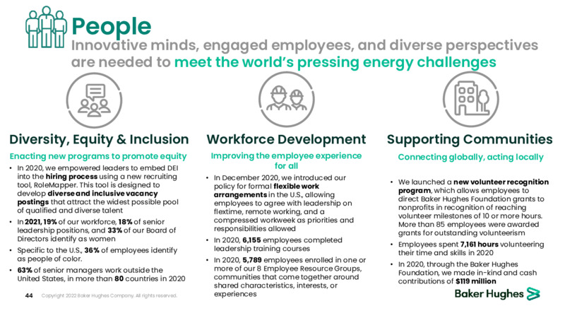 May 2022 Investor Overview – Baker Hughes Company – slide 43