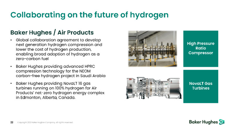 June 2021 Investor Presentation – Baker Hughes Company – slide 22