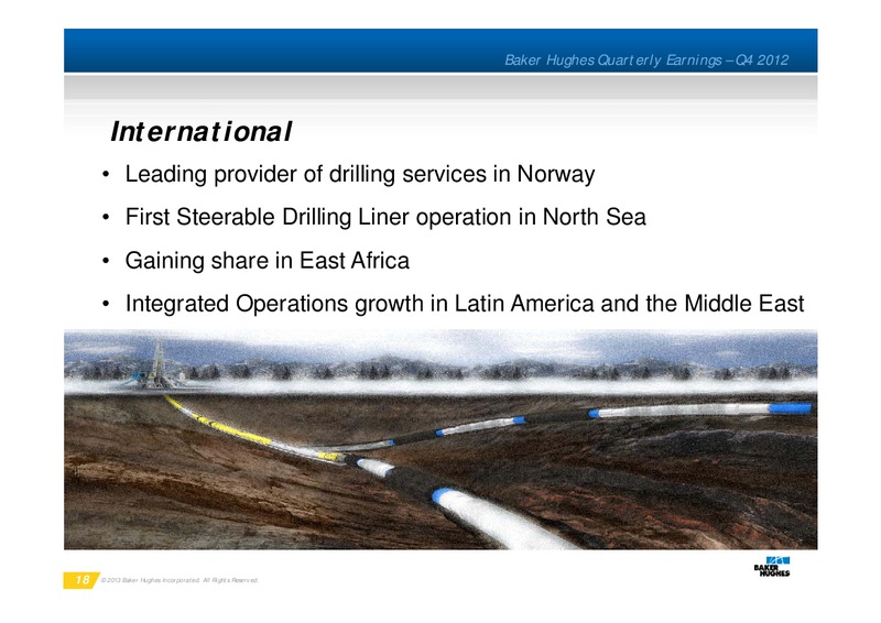Q4 2012 CONFERENCE CALL – Baker Hughes – slide 17