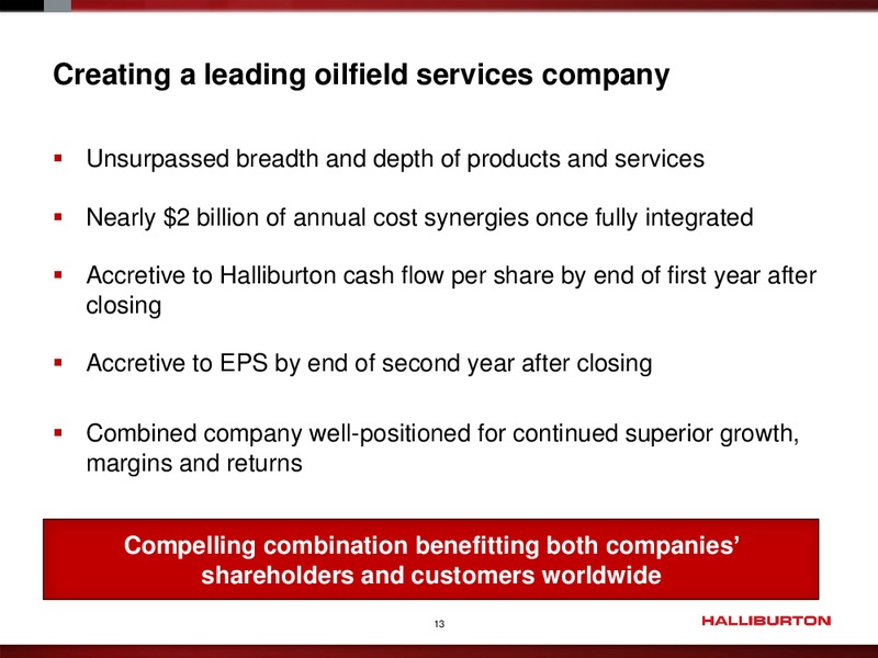 NOVEMBER 2014 INVESTOR PRESENTATION – Baker Hughes – slide 11