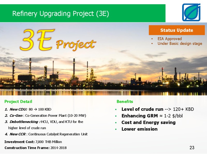 FULL YEAR 2013 RESULTS – Bangchak Petroleum Plc – slide 23