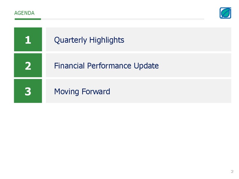 Opportunity Day Q2 2015 – Bangchak Petroleum Plc – slide 2