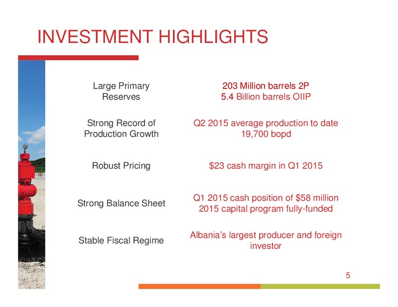 May 2015 Annual General Meeting – Bankers Petroleum Ltd. – slide 4