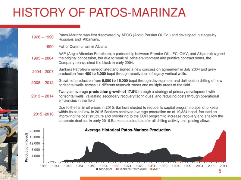 March 2016 Investor Presentation – Bankers Petroleum Ltd. – slide 4