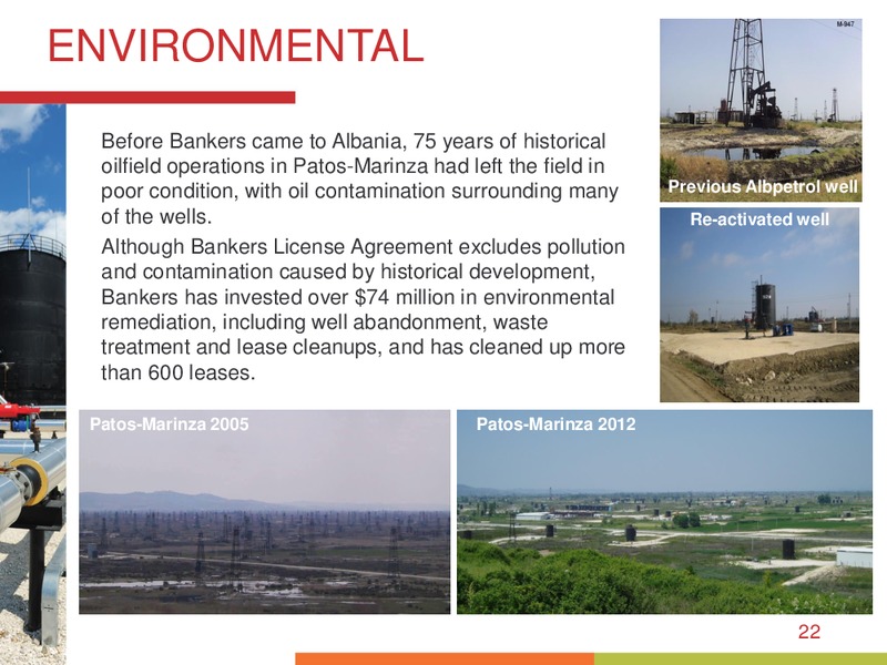 March 2016 Investor Presentation – Bankers Petroleum Ltd. – slide 21