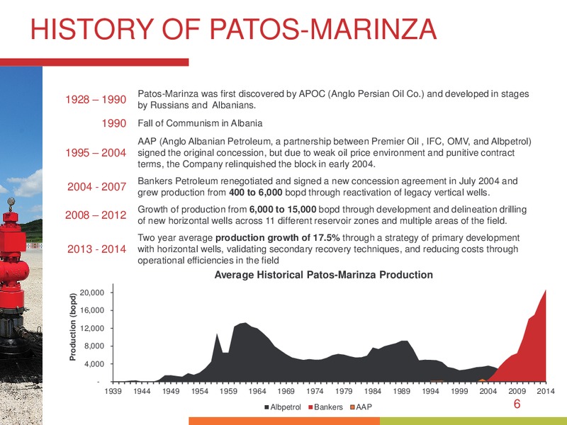 JULY 2015 INVESTOR PRESENTATION – Bankers Petroleum Ltd. – slide 5
