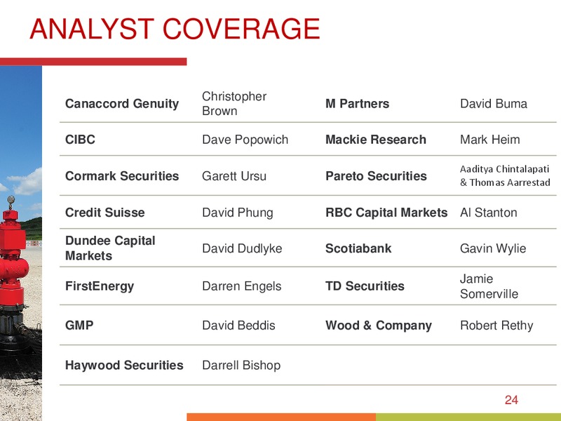 JULY 2015 INVESTOR PRESENTATION – Bankers Petroleum Ltd. – slide 23
