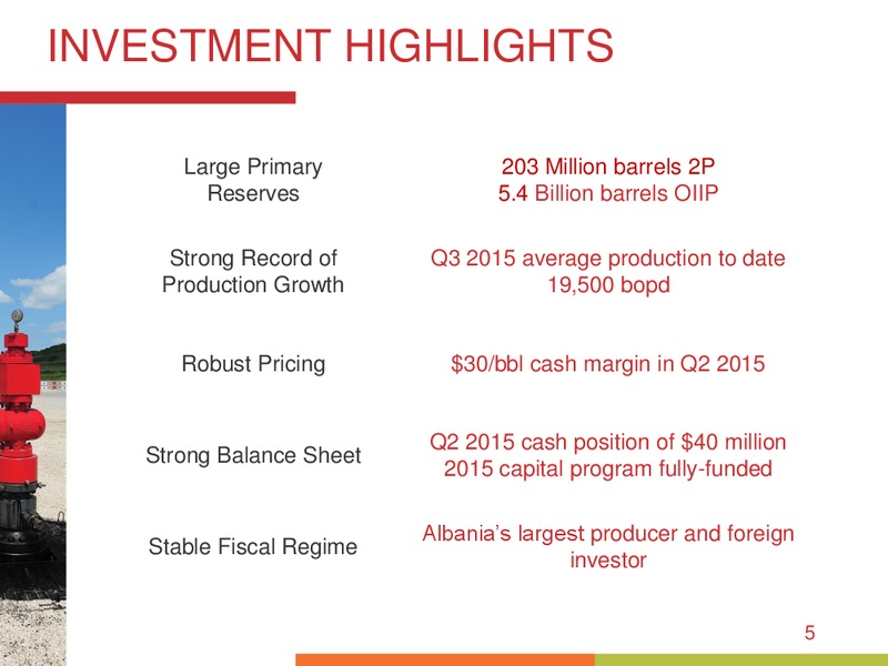 August 2015 Corporate Presentation – Bankers Petroleum Ltd. – slide 4