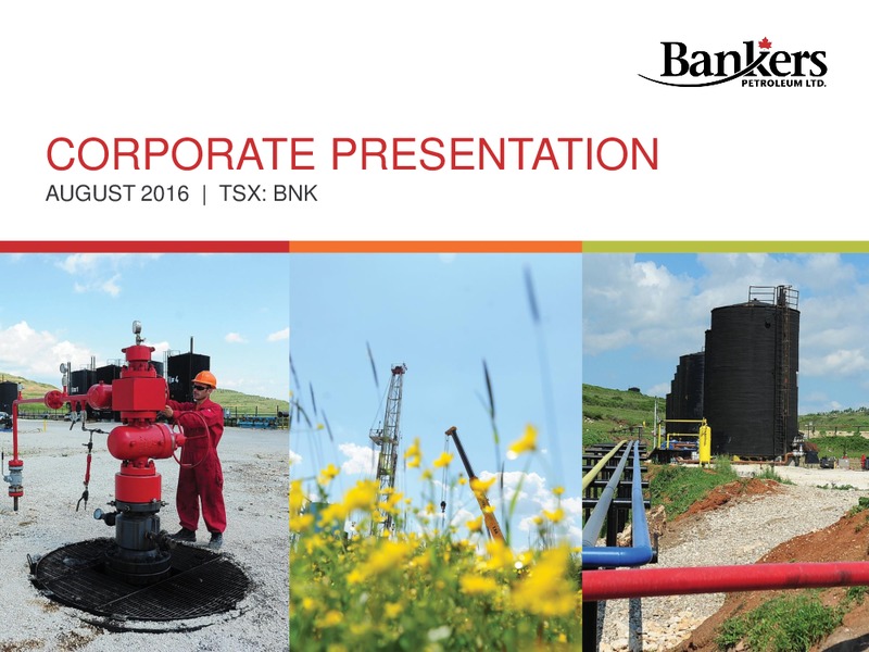 Bankers Petroleum Q1 Production, Down 4%