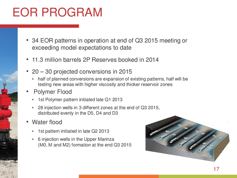 October 2015 Investor Presentation – Bankers Petroleum Ltd. – slide 16
