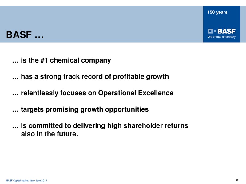 ROADSHOW TORONTO – Basf Se – slide 30