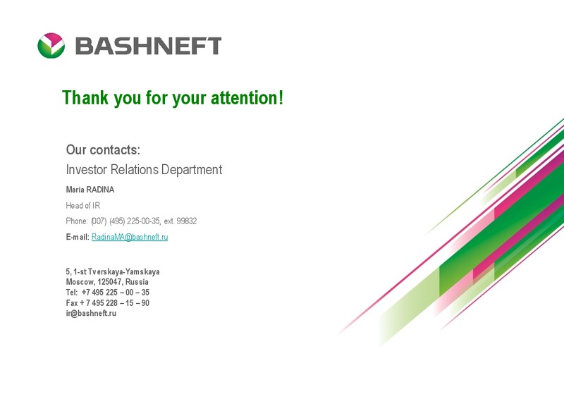 CEEMEA CONFERENCE – Bashneft – slide 22