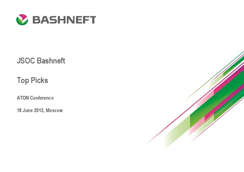 ATON CONFERENCE – Bashneft – slide 1