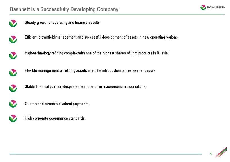 Investor Day – Bashneft – slide 4