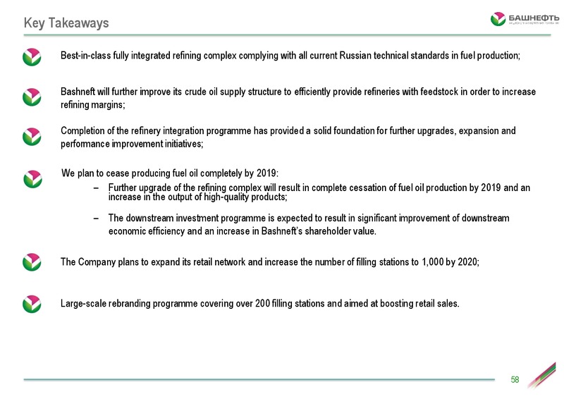 October 2015 Investor Day – Bashneft – slide 57