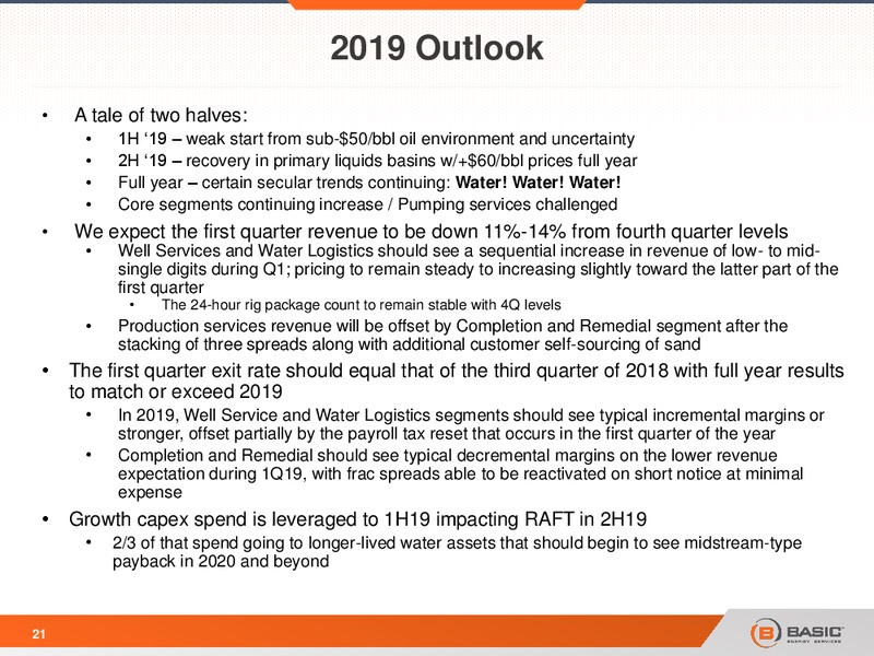 Scotia Howard Weil Energy Conference – Basic Energy Services Inc. – slide 21