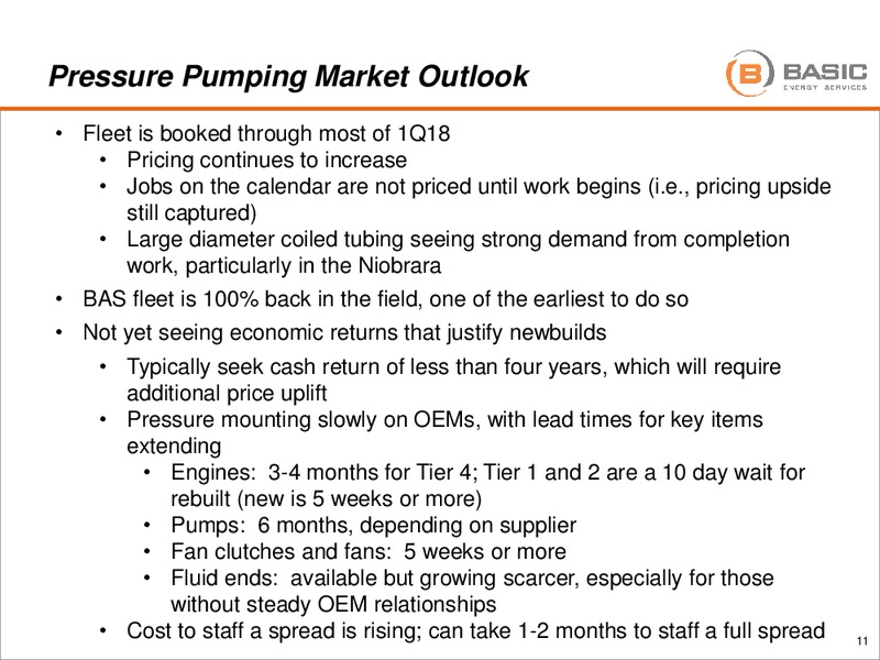 Johnson Rice 2017 Energy Conference – Basic Energy Services Inc. – slide 10