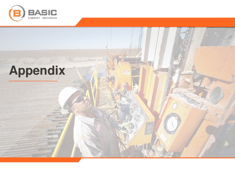 October 2018 Investor Presentation – Basic Energy Services Inc. – slide 26