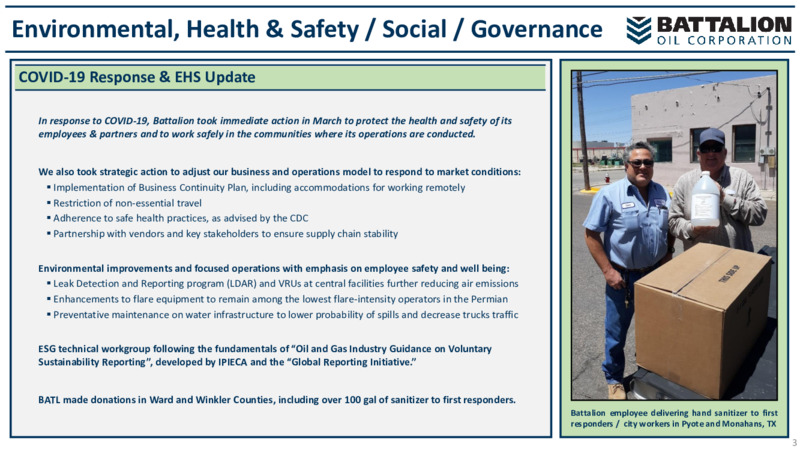 May 2020 Investor Presentation – Battalion Oil Corp. – slide 4
